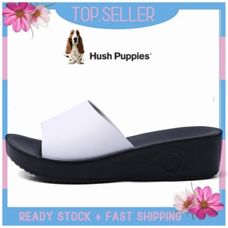 Hush Puppies รองเท้าแตะ ส้นแบน สไตล์เกาหลี ขนาดใหญ่ EU 40 41 สําหรับผู้หญิง