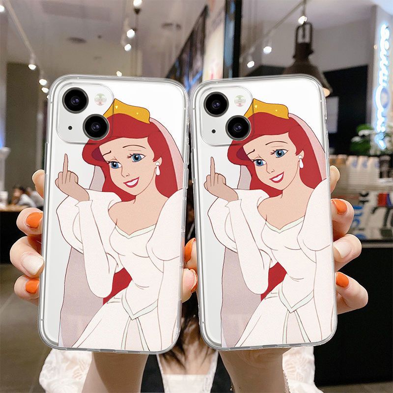 Disney เคสโทรศัพท์มือถือ ลายการ์ตูนเจ้าหญิงดิสนีย์ สําหรับ IPhone 6 6S 11 7 8 Se 2020 X XR XS Plus 12 13 14 PRO mini MAX