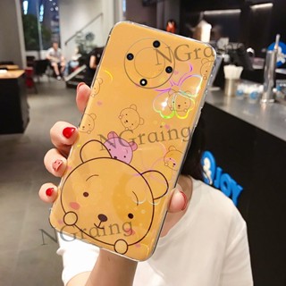 พร้อมส่ง เคสโทรศัพท์มือถือ ซิลิโคน ลายการ์ตูนหมีน่ารัก สีสันสดใส สําหรับ Honor X9a 5G