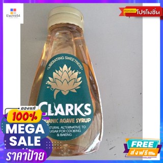 เครื่องดื่ม Clarks Organic Agave Syrup250mlน้ำเชื่อมออร์แกนิค Clarks Organic Agave Syrup250mlน้ำเชื่อม และน้ำเ