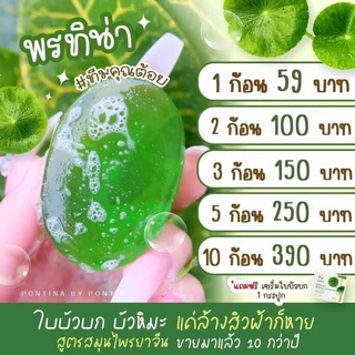 สบู่ใบบัวบกจิ๋วขนาด30 กรัม