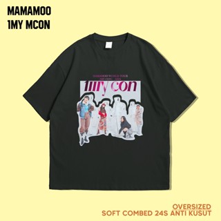 เสื้อยืดผ้าฝ้าย พิมพ์ลาย kpop MAMAMOO 1st MY CON WORLD TOUR Combed 24s โอเวอร์ไซซ์ พรีเมี่ยม สําหรับทุกเพศ_11