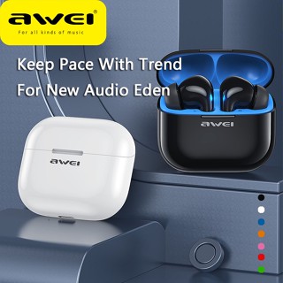 Awei T1pro TWS ของแท้ หูฟังบลูทูธไร้สาย 5.3 HiFi สเตอริโอ พร้อมไมโครโฟน IPX6 กันน้ํา ควบคุมแบบสัมผัส