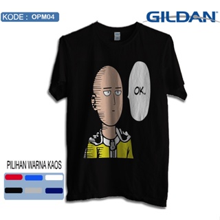 Tee เสื้อแฟชั่นผญ2022 อื่นๆ GILDAN เสื้อยืดแขนสั้น พิมพ์ลายอนิเมะ One PUNCH MAN OPM04 สําหรับผู้ชาย_09