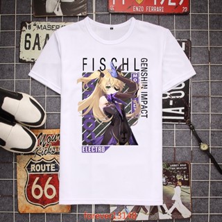 Designer Sleeves Custom Printing T-Shirts Genshin Impact Cosplay Y34 100% Cotton Gildan Comfortable_03