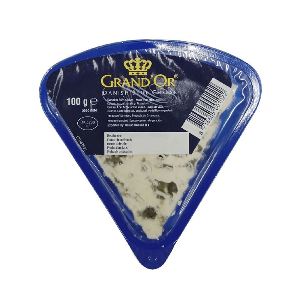 แกรนด์ ออร์ เดนิช บลูชีส 100 กรัม - Grand'or Danish Blue Cheese 50+ Portion 100g