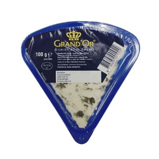 แกรนด์ ออร์ เดนิช บลูชีส 100 กรัม - Grandor Danish Blue Cheese 50+ Portion 100g