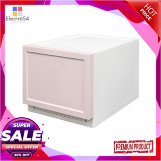 1-DRAWER กล่องลิ้นชัก 1 ลิ้นชัก STACKO ECO S 27x39.5x24 ซม. สีชมพู1-DRAWER UNIT STACKO ECO S 27X39.5X24CM PINK