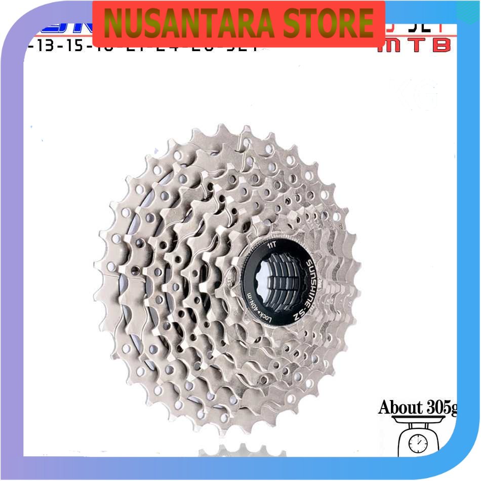 NUSANTA STORE - เกียร์เฟืองจักรยานอลูมิเนียม Ivuvuzeai 11-32T 8 ความเร็ว - JM312