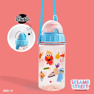 SST-Sesame Street Water Bottle Sling-Pink 350 ml.