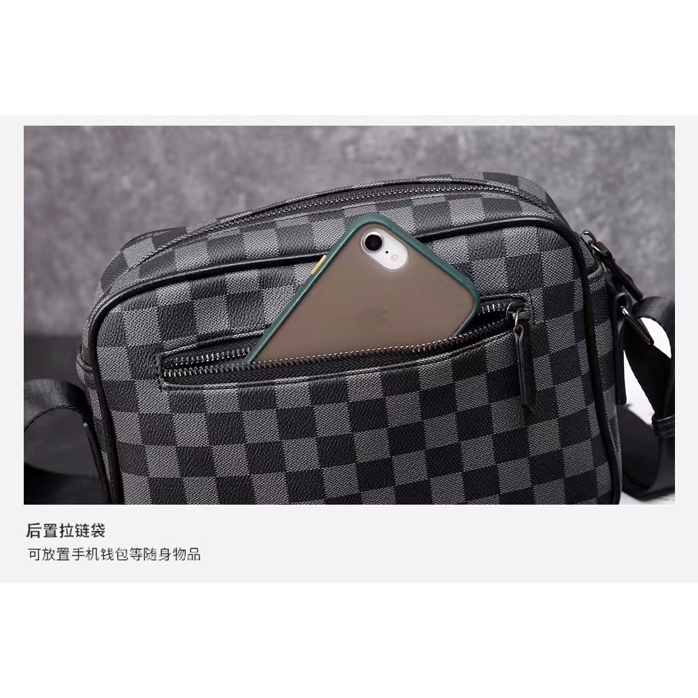 สามแถบ⭐ใหม่ กระเป๋าสะพายหนัง กระเป๋าสะพายข้าง Simple stylish Shoulder Bags กระเป๋าสะพายพาดลำตัว 20146