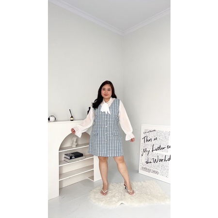 [ LittleBigclothe ] ชุดเดรสผ้าทวีต Jiyeon