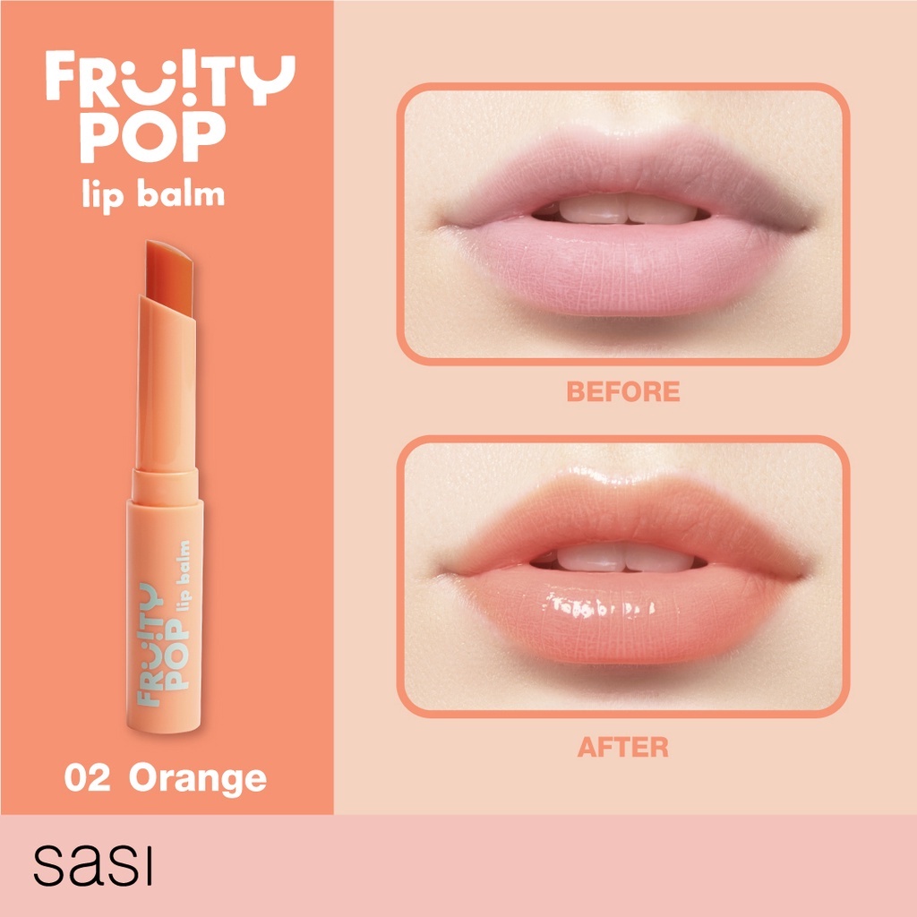 ลิปบาล์ม ศศิ ฟรุตตี้ ป็อป 1.5 กรัม Sasi Fruity Pop Lip Balm 1.5g. - รูปที่ 3