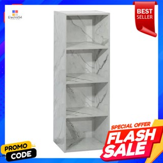 Shelf ชั้นวางของ 4 ชั้น KASSA รุ่น ลายหินอ่อน ขนาด 42 ซม. สีขาวTier Shelf KASSA Model Marble Pattern Size 42 cm. White