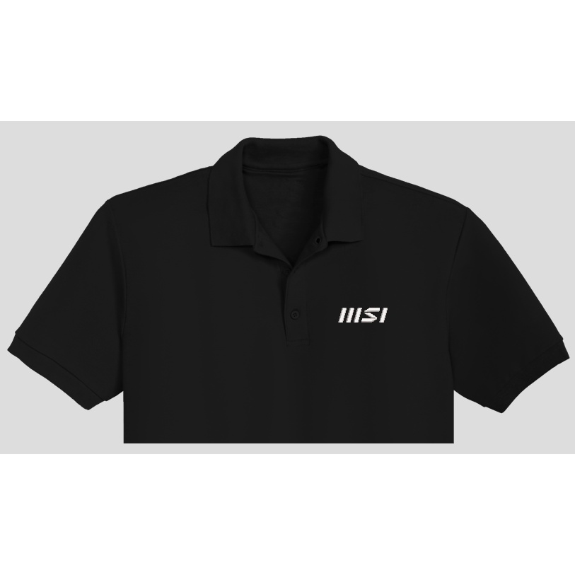 เสื้อโปโล MSI (EMBROIDERY) / เสื้อยืดคอปก MSI (EMBROIDERY) / Baju Polo MSI siap Sulam