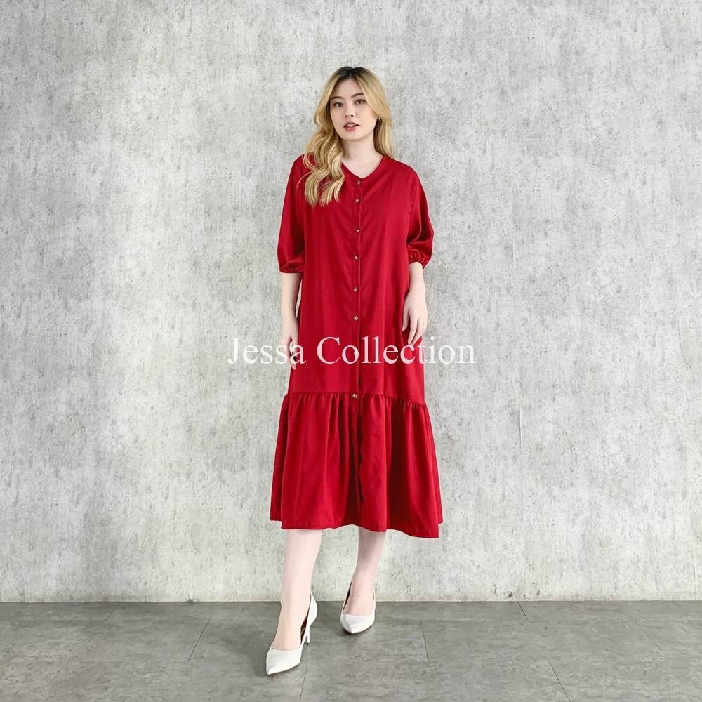 Typa Ruffle Dress TH 762 CREPE