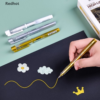 &lt;Redhot&gt; ปากกามาร์กเกอร์ โลหะ กันน้ํา สีขาว ทอง เงิน 1.0 มม. DIY ลดราคา