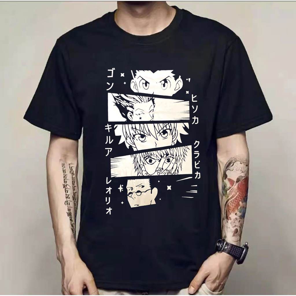 Anime Fashion Tshirt For Men HunterxHunter/Kimetsu no Yaiba Anime Characters Printed_04