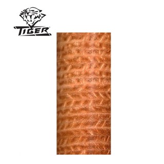 Tiger Stacked Leather Wrap - Brown Natural Leather