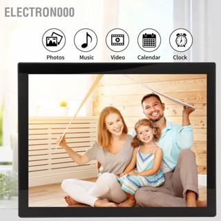 Electron000 กรอบรูปดิจิตอลอัจฉริยะ 15 นิ้ว หน้าจอสัมผัส FHD ควบคุม APP กรอบรูปอิเล็กทรอนิกส์ WiFi 100‑240V