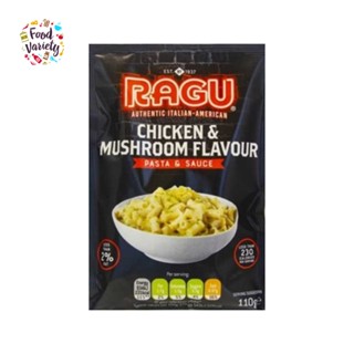 Ragu Chicken &amp; Mushroom Flavour Pasta &amp; Sauce 110g รากูพาสต้าและซอสรสไก่และเห็ด 110 กรัม