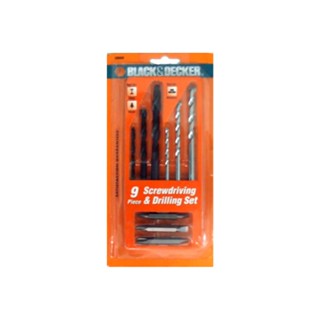 MASONRY ดอกเจาะคอนกรีต BLACK&amp;DECKER 50688 แพ็ก 9 ชิ้นMASONRY DRILL BIT BLACK&amp;DECKER 50688 9EA/SET