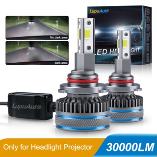 【LupuAuto】ไฟหน้ารถยนต์ Led เทอร์โบ H7 H11 9012 Hir2 สําหรับเลนส์โปรเจคเตอร์ Bi-Led D2S D2C 9005 Hb3 1 คู่