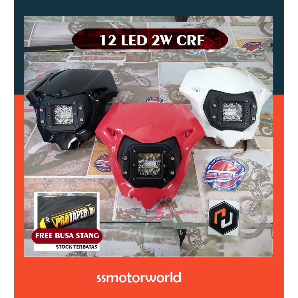 CRF 2018 12 LED HRV HEADLAMP - CRF 12 LED HRV LAMP SHIELD - CRF 12 LED HRV LAMP SHIELD - 12 LED CRF 