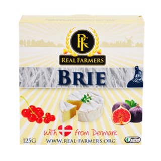 เรียลฟาร์มเมอร์ บรีชีส นำเข้าจากเดนมาร์ก 125 กรัม - Brie Cheese 125g Real Farmers brand from Denmark