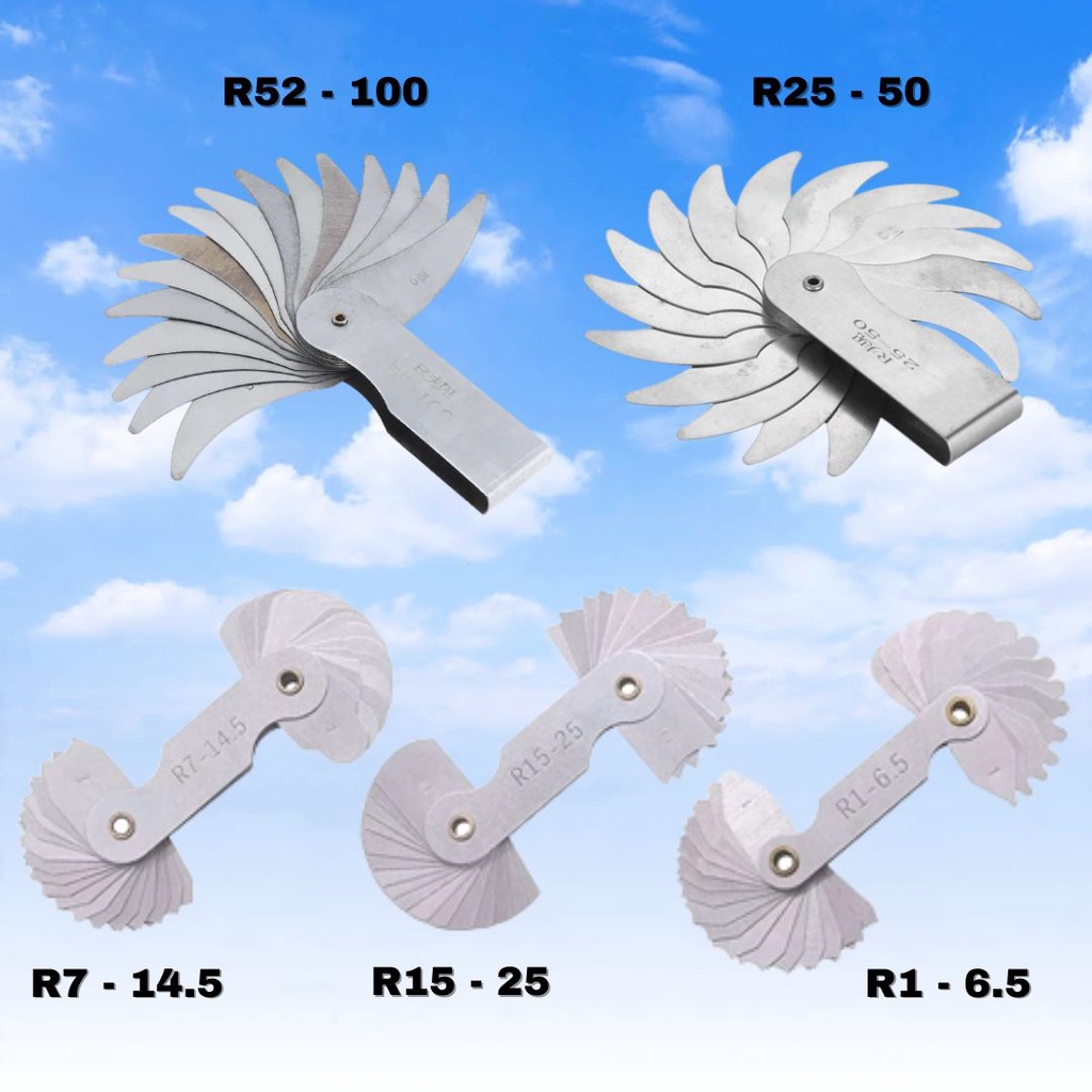 Ms7 Radius gauge mal รัศมี R1 ถึง R100