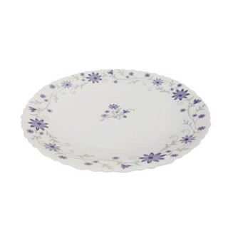 Opal จานโอปอลทรงตื้น Little Daisy Kassa Home รุ่น Hbtp95 ขนาด 9.5 นิ้ว สีขาวshallow Opal Plate Little Daisy  Home Hbtp95