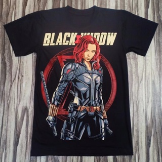 【100%COTTON】BLACK WIDOW NATASHA ROMANOFF MARVEL HERO EDITION BLACK HIGH QUALITY SILK SCREEN COLLECTABLE 100%COTTON_04