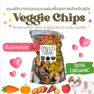 [Paws-sible] Veggie Chips แผ่นผักผลไม้อบกรอบบ ขนมหมา ขนมสุนัข ขนมหมาโรคไต ขนมหมาเพื่อสุขภาพ ขนมสุนัขเพื่อสุขภาพ