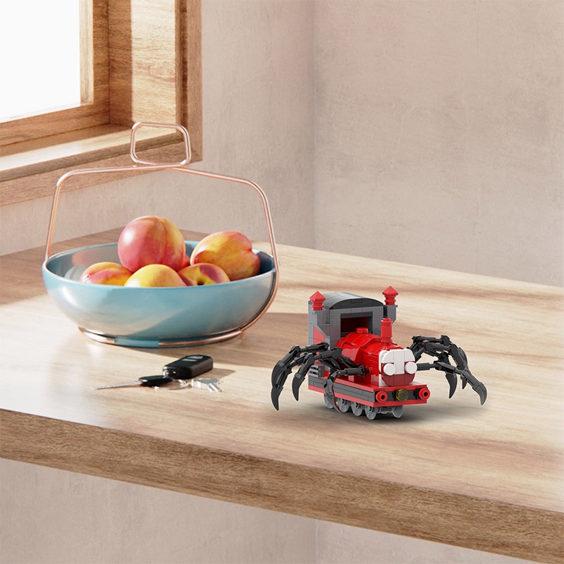 เกมสยองขวัญ Choo-Choo Charles โมเดล Charles รถไฟเล็ก Thomas รถไฟแมงมุม ของเล่นตัวต่อ ของขวัญสําหรับเด็ก 262 ชิ้น อิฐ MOC - รูปที่ 2