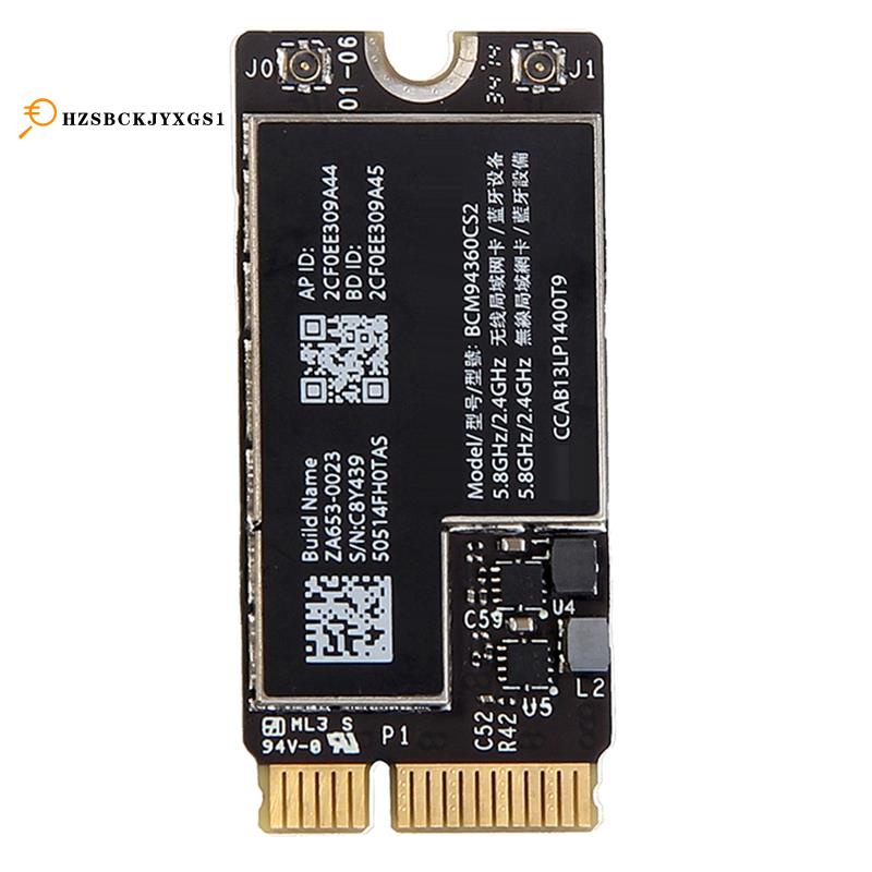 BCM94360CS2 การ์ดไร้สาย Wifi บลูทูธ 4.0 802.11Ac Hackintosh MacOS สําหรับ Air 11 นิ้ว A1465 13 นิ้ว 
