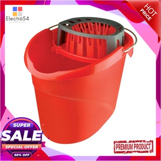 MOP ถังบิดม็อบ VILEDA SUPER MOCIO สีแดงMOP BUCKET WITH WIRNGER VILEDA SUPER MOCIO RED