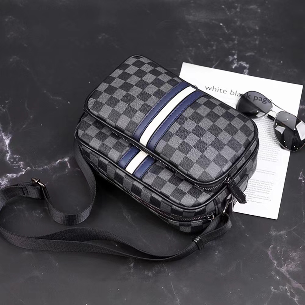 สามแถบ⭐ใหม่ กระเป๋าสะพายหนัง กระเป๋าสะพายข้าง Simple stylish Shoulder Bags กระเป๋าสะพายพาดลำตัว 20146