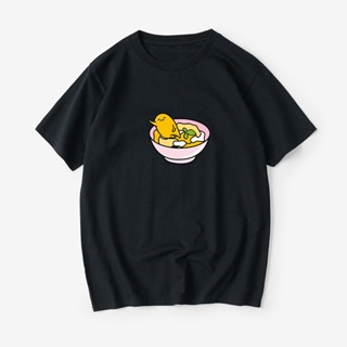 JapaneseStyle Lazy Egg Anime Peripheral Expression Package Gudetama T-shirt Short Sleeve Small Fresh_07