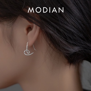 Modian ต่างหูสตั๊ด เงินแท้ 925 จี้รูปหัวใจ เรียบง่าย เครื่องประดับแฟชั่น สําหรับผู้หญิง งานแต่งงาน