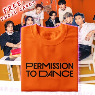 Permission To Dance T-Shirt / Permission To Dance Shirt / Army Merch Outfit  ORANGE