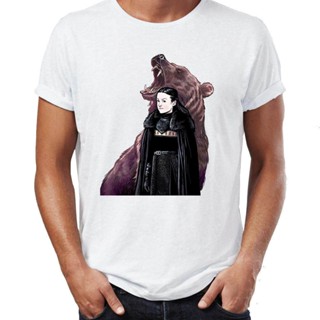 ย้อนยุคGame of Thrones Lady mormont bad the north remembers tops tee plus ขนาดชายเสื้อยืดกีฬาวันเกิดS-5XL_08