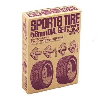 TAMIYA 70111 Sports Tire Set 56Mm Diameter (1Pr) ล้อสำหรับงานสร้า