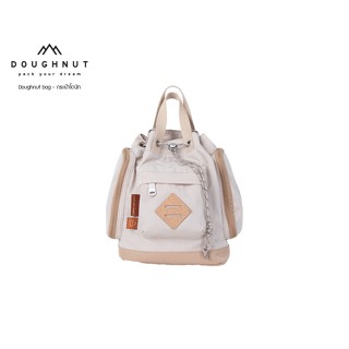 DOUGHNUT BAG : Pyramid Tiny Happy Camper Series : IVORY กระเป๋าโดนัทกันน้ำได้ ผลิตจากผ้าไนลอน 420D น้ำหนักเบากระเป๋าโดนัท กระเป๋าถือ กระเป๋าผู้หญิง กระเป๋า กระเป๋าเดินทาง (รหัสสินค้า 09644)