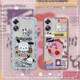 New Style เคส OPPO A78 5G / A17 / A17K / A77S / A57 4G 2022 / A77 5G / A96 4G / A76 Soft Case Transparent Cute Cartoon Snoopy Camera Lens Protection Cover เคสโทรศัพท์ OppoA78