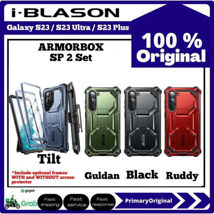 เคส Samsung S23 Ultra Plus i-Blason Armorbox พร้อมปกป้องหน้าจอ 2 ชุด