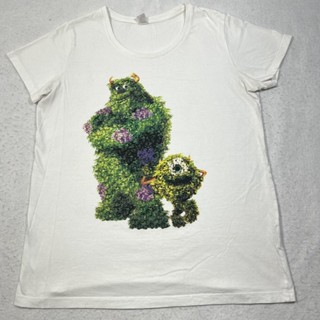 UNIQLO x Disney Pixar Mens Large Slim Fit Monsters Inc. Tee Graphic T Shirtเสื้อยืด