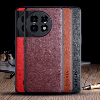 เคสหนัง สีพื้น ทนทาน สไตล์คลาสสิก สําหรับ Oneplus 11 5G