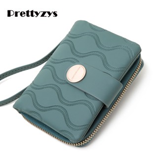 Wallet Prettyzys 2023 Fashion Korean Pu Leather Short For Women