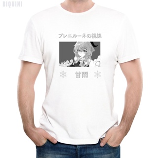 Genshin Impact T Shirts Women/Men 2022 Summer Graphic Tees Zhongli Klee Barbatos Ganyu Cute Printed Unisex Oversize_03