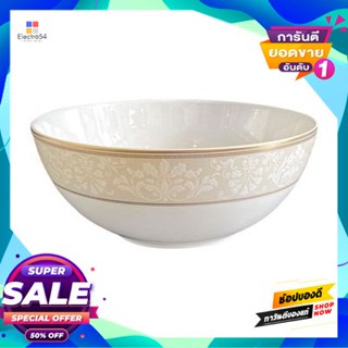 Bone ชามโบนทรงกลม 7 นิ้ว Royal Bone China รุ่น Orientaman2967 ขนาด 17.5 X 17.5 X 7.5 ซม. สีขาวround Bone Bowl 7 Inch Roy